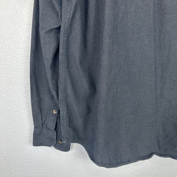 Carhartt Shirt Men Small Loose Fit Midweight Blue Chambray Long Sleeve Workwear - Picture 6 of 8